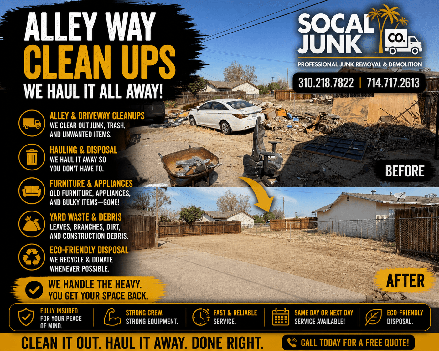 Alleyway Cleanup Before After