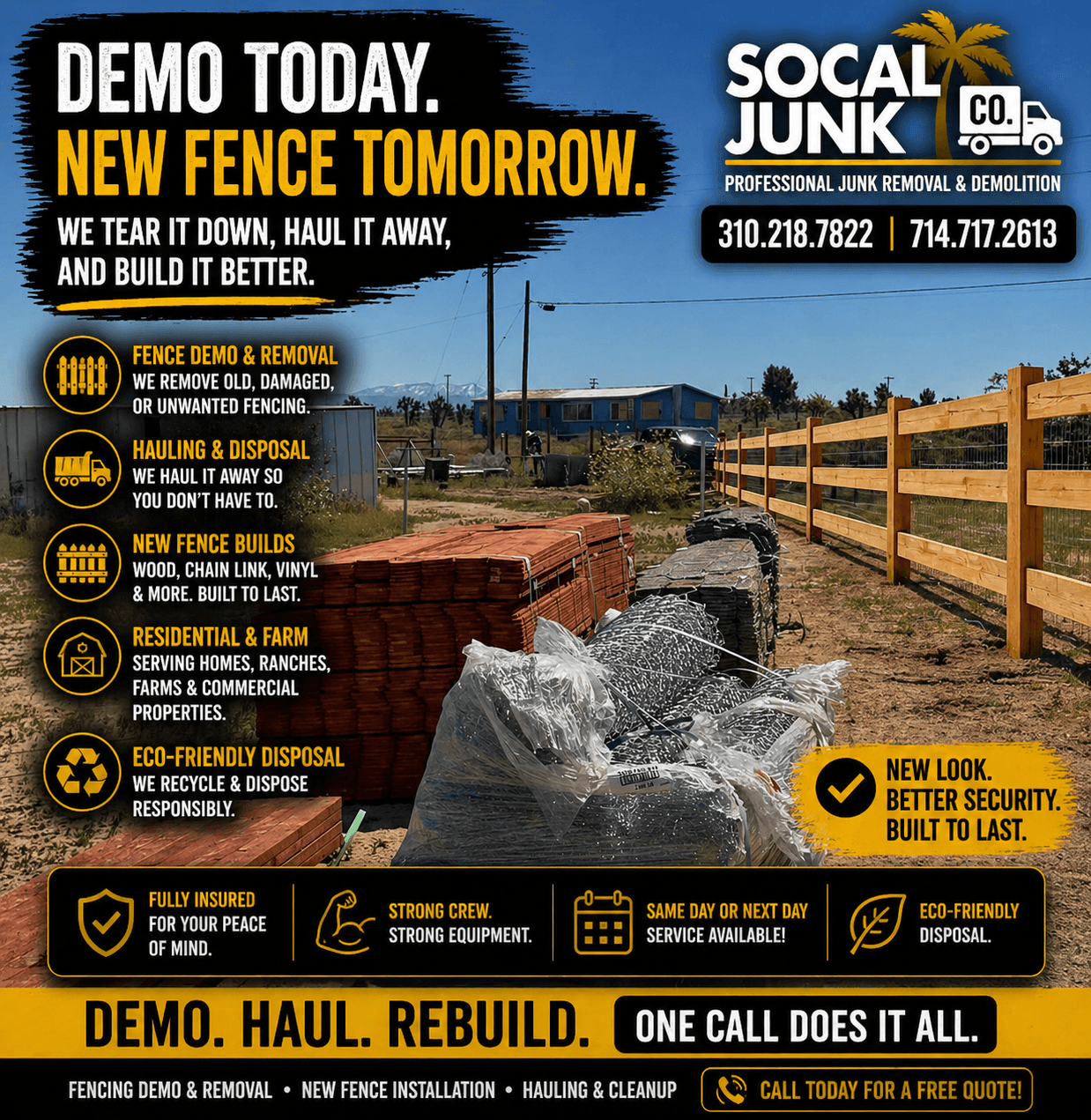 Fence Demo Rebuild