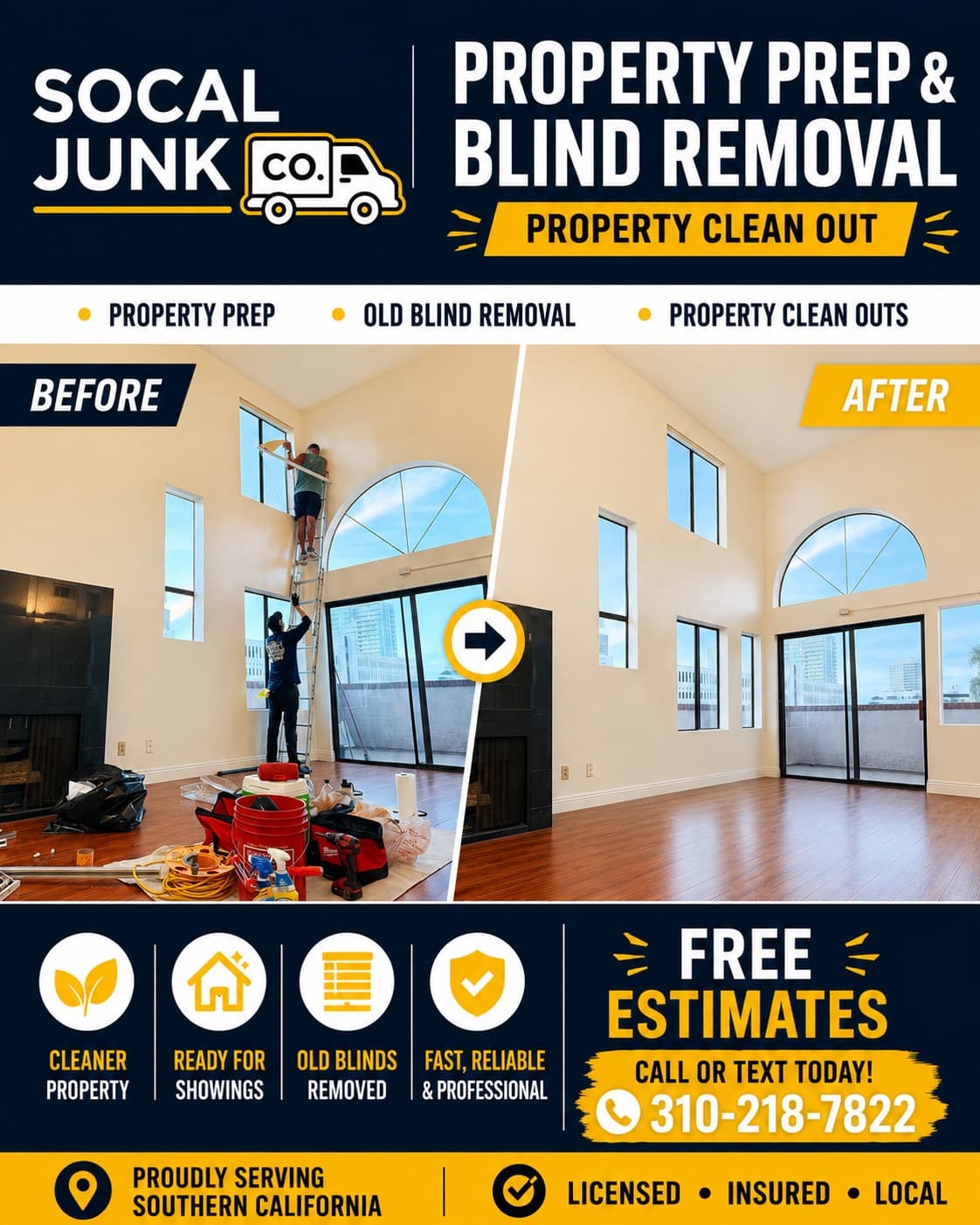 Property Prep Blind Removal